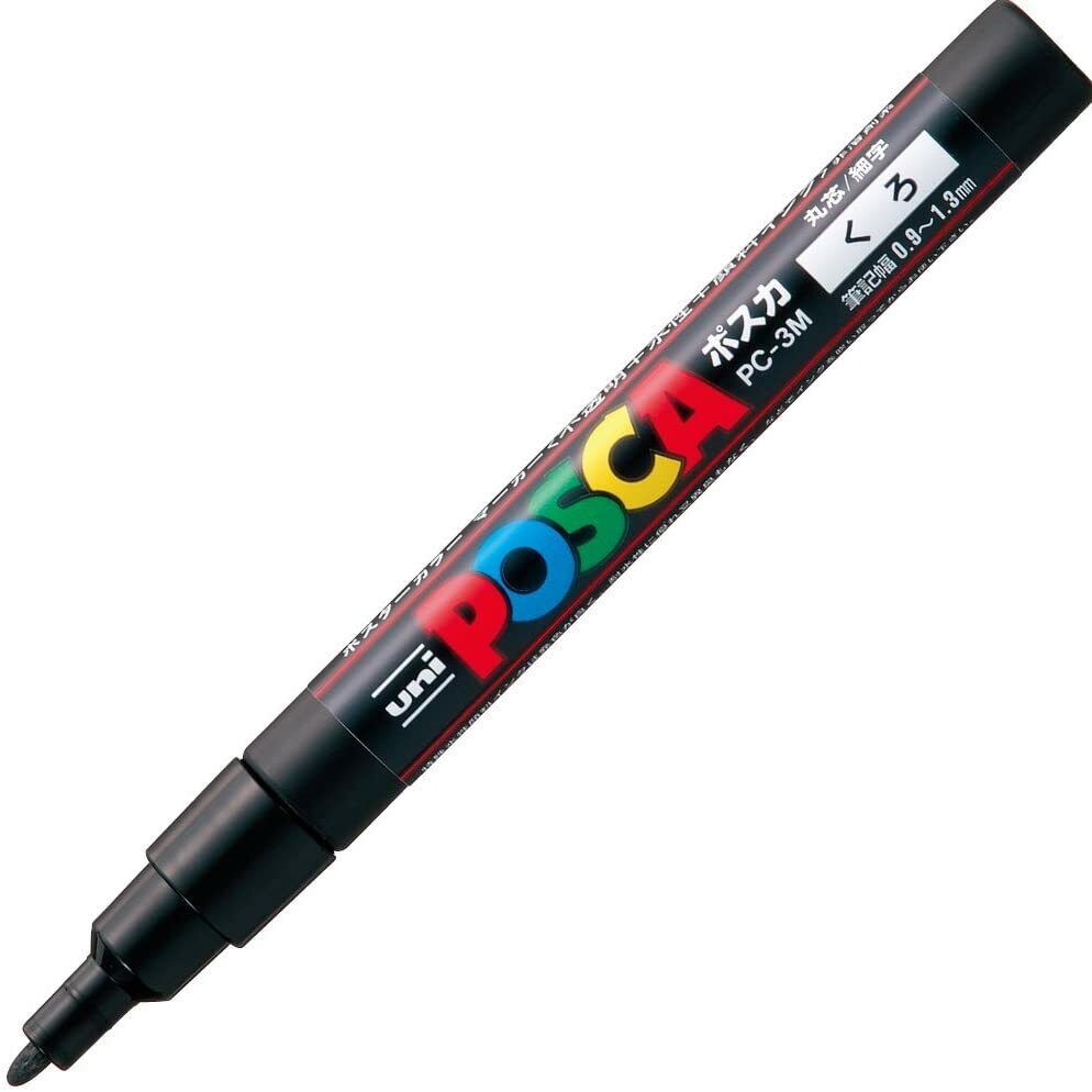 *BUY 3 GET 1 FREE* UNI POSCA PC-3M Multi-Coloured Water Colour Marker