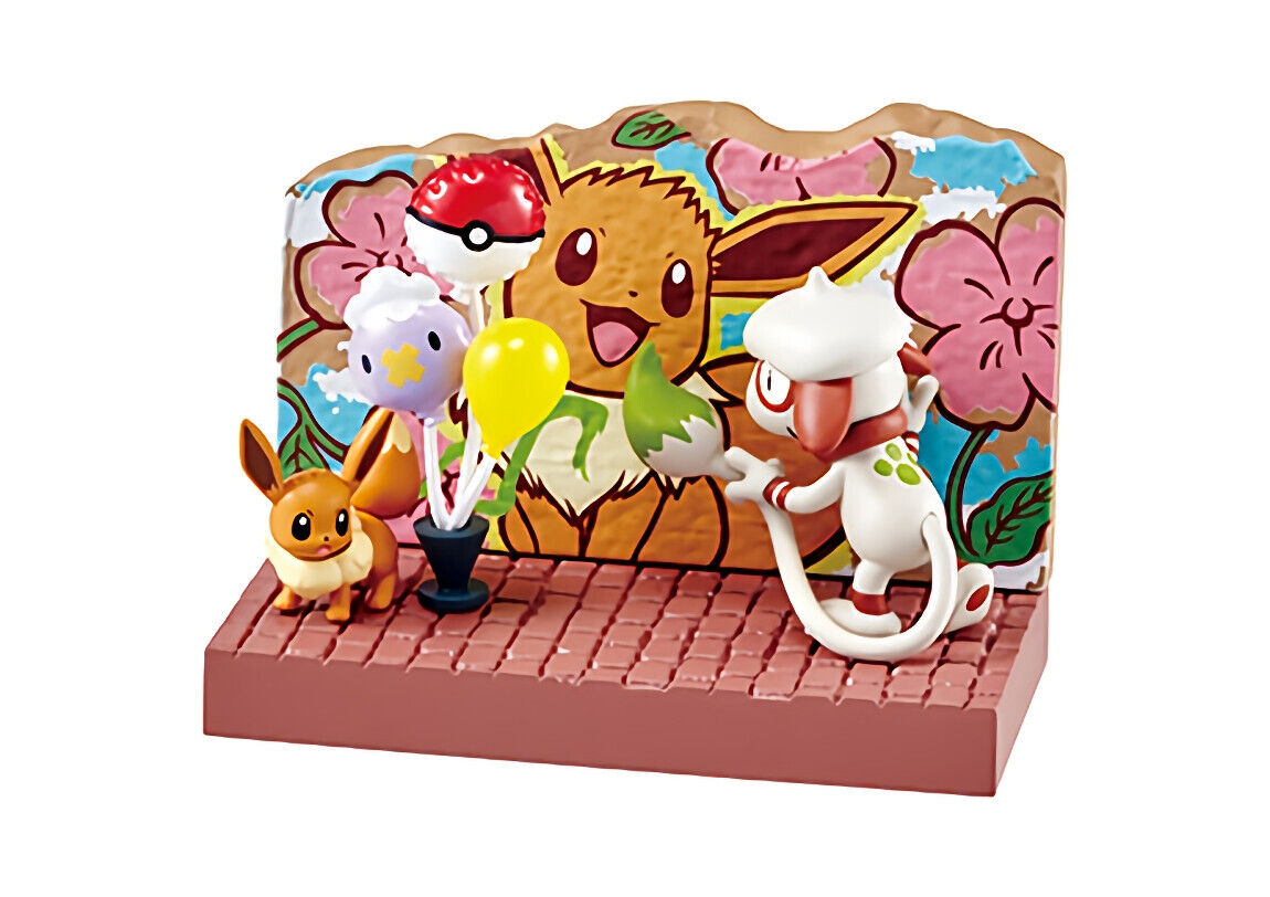 *UK Dispatch* Re-ment Pokemon Town 2 Festive Street - COMPLETE SET