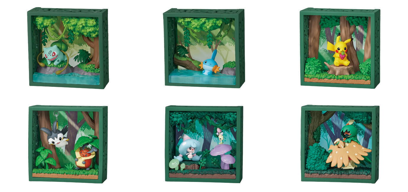 *UK Dispatch* Re-ment Pokemon Frame Deep Woods - COMPLETE SET