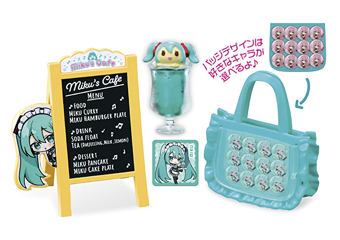 *UK Dispatch* Re-ment Hatsune Miku Miku's Cafe - 1. Menu Board