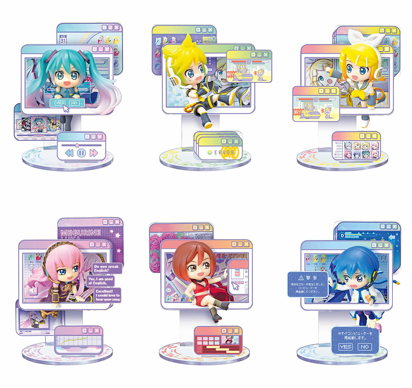 *UK Dispatch* Re-ment Hatsune Miku WINDOW FIGURE Collection - COMPLETE SET