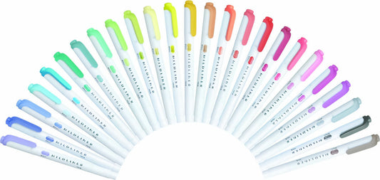 *BUY 3 GET 1 FREE* Zebra Mildliner 25 Different Colours Highlighter Markers Pen