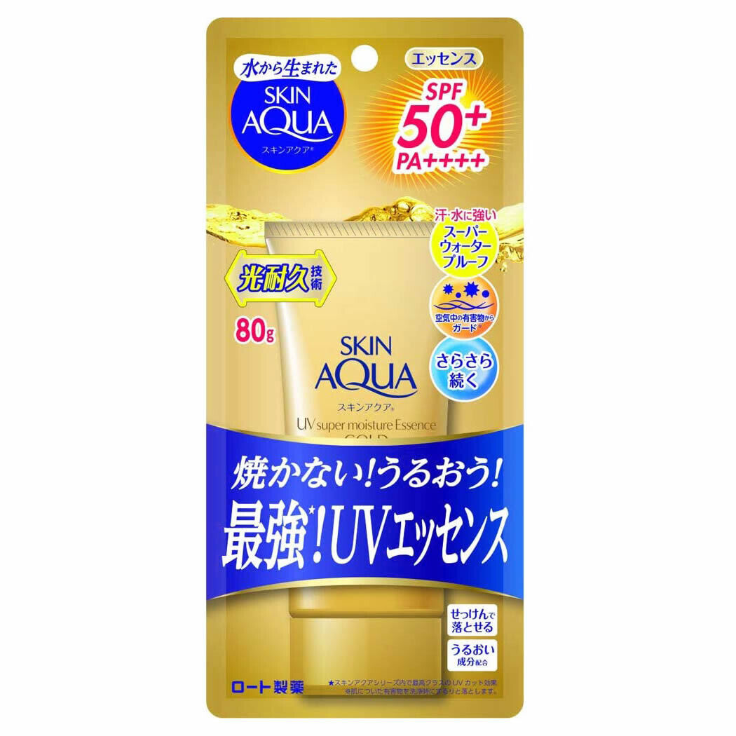 *UK Dispatch* Rohto SKIN AQUA UV Super Moisture Essence Gold Sunscreen