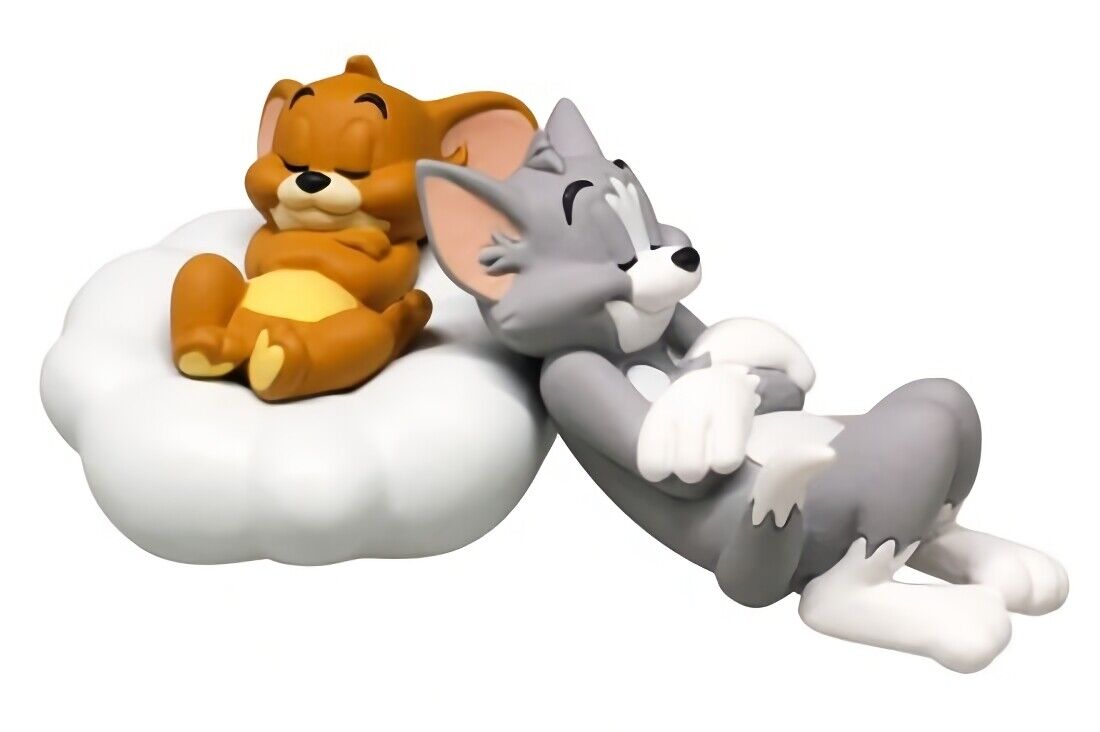 *UK Dispatch* TAKARA TOMY TOM AND JERRY Sleeping Friend Figure - COMPLETE SET