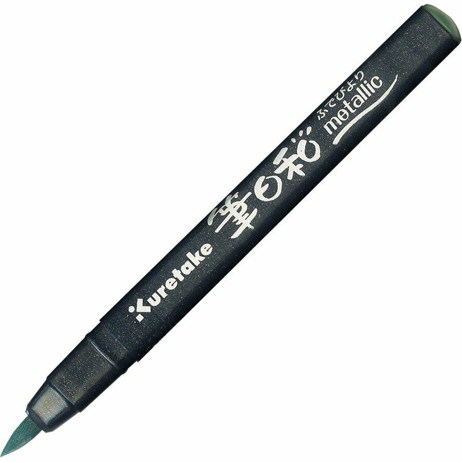 *BUY 3 GET 1 FREE* Kuretake Zig Fudebiyori Metallic Water Based Brush Pen UK