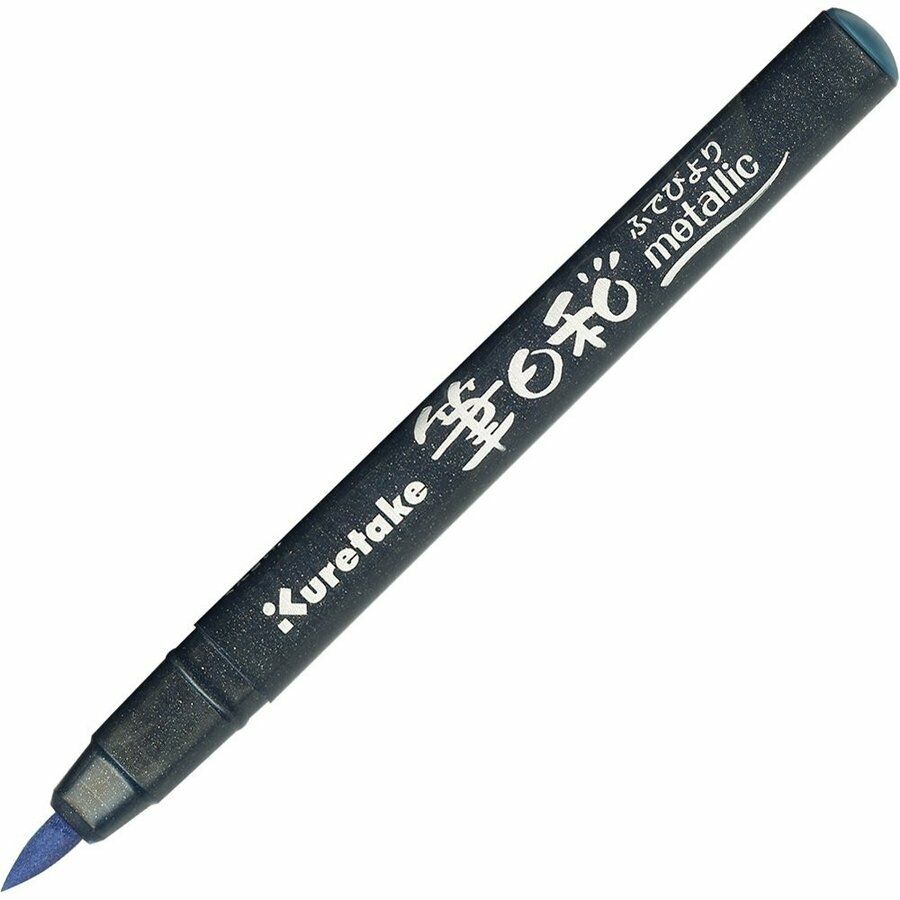 *BUY 3 GET 1 FREE* Kuretake Zig Fudebiyori Metallic Water Based Brush Pen UK