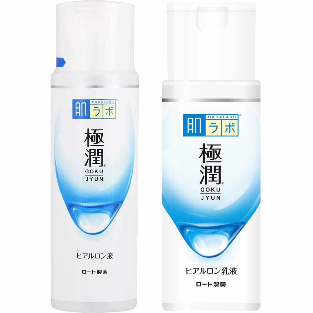 *UK Dispatch* ROHTO Hada labo Gokujyun Hyaluronic Acid Face Toner and Milk Set