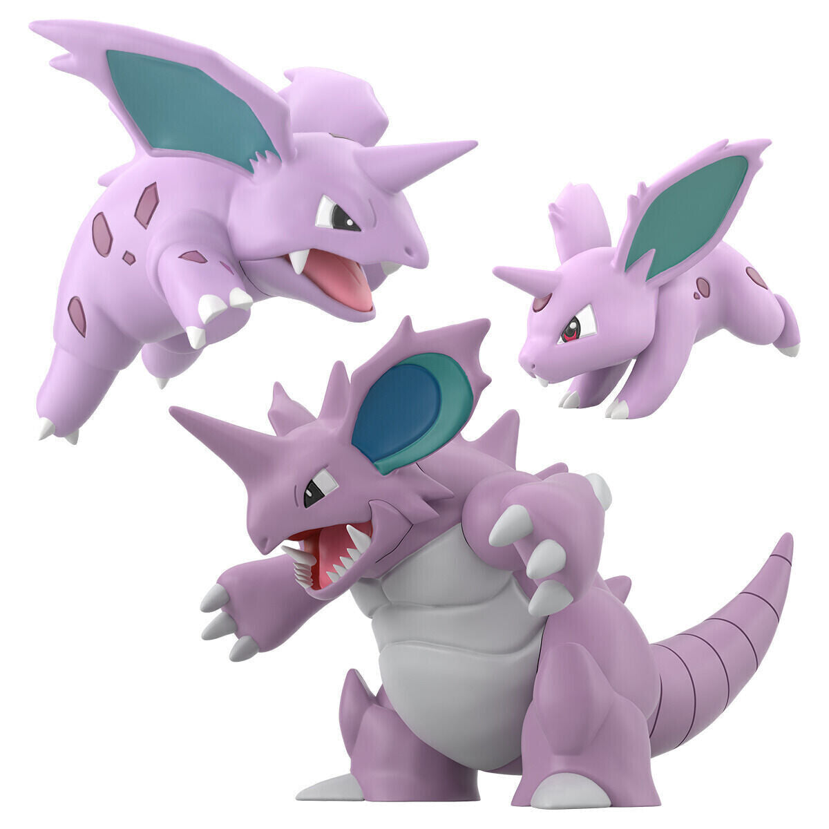 *UK Dispatch* BANDAI Pokemon Scale World Figure - Nidoran, Nidorino & Nidoking